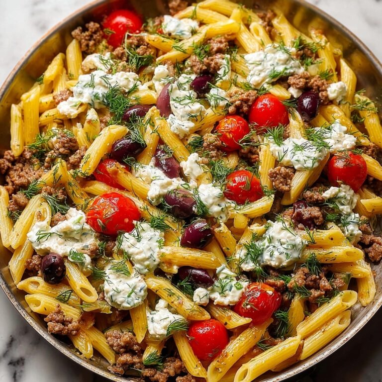One-Pot Greek Gyro Pasta Bake Recipe