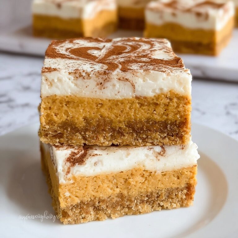 Creamy Pumpkin Cheesecake Bars Recipe