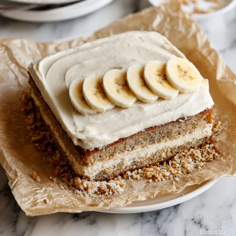Banana Cake with Cream Cheese Frosting Recipe