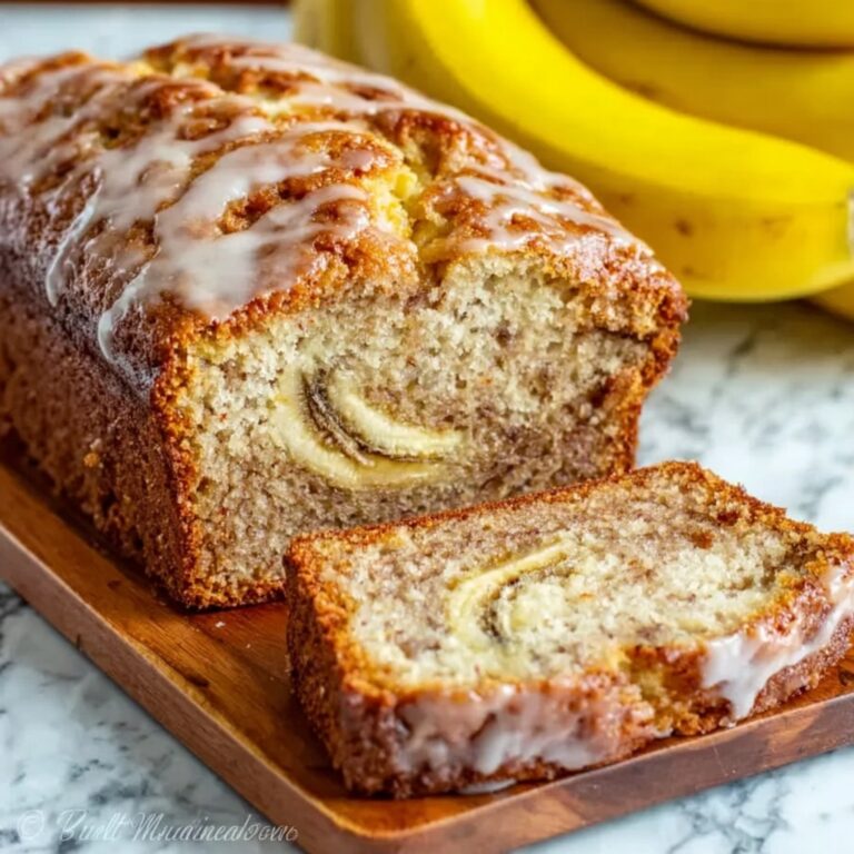 Cinnamon Roll Banana Bread Recipe
