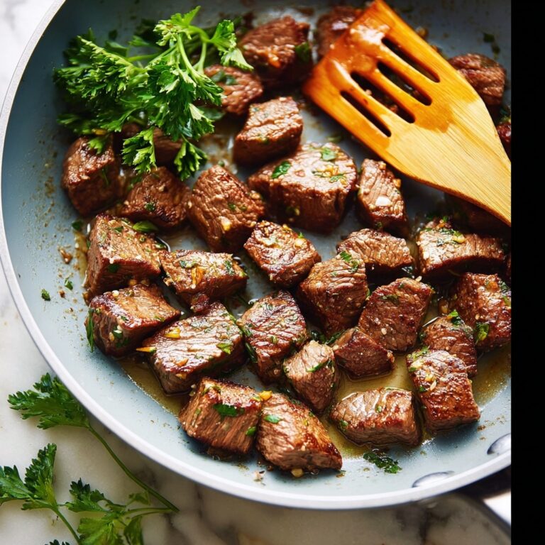 Garlic Basil Steak Bites Recipe