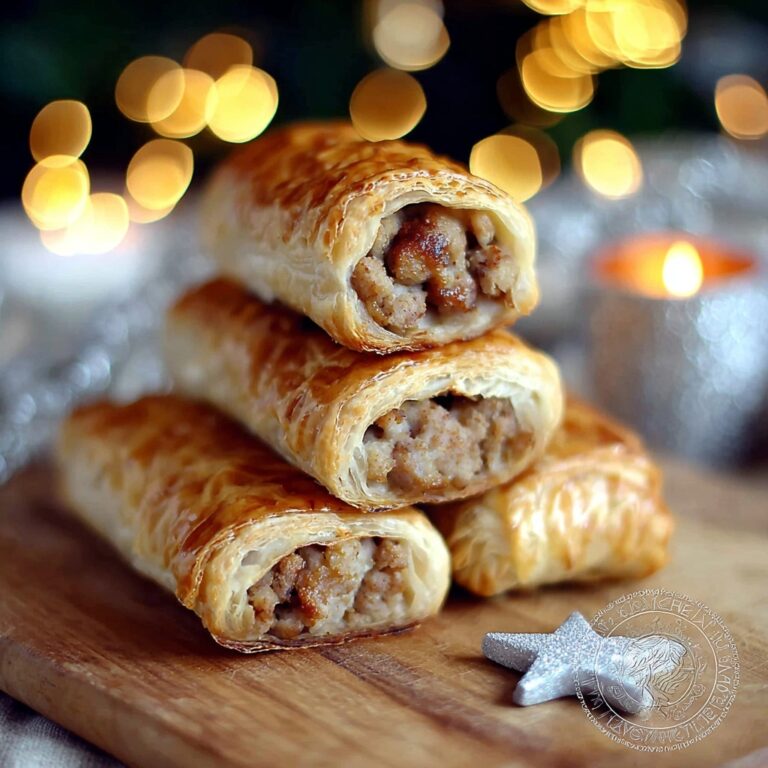 Irresistible Christmas Sausage Rolls with Brie and Cranberry Recipe