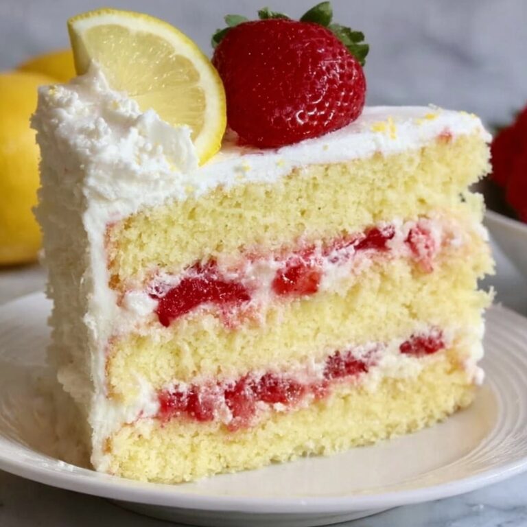 Strawberry Lemonade Cake Layers Recipe