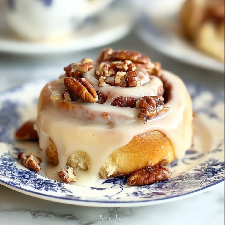 The Best Browned Butter Frosted Pecan Cinnamon Rolls Recipe