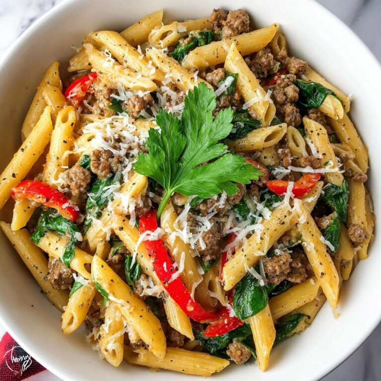 High Protein Creamy Beef Pasta Recipe