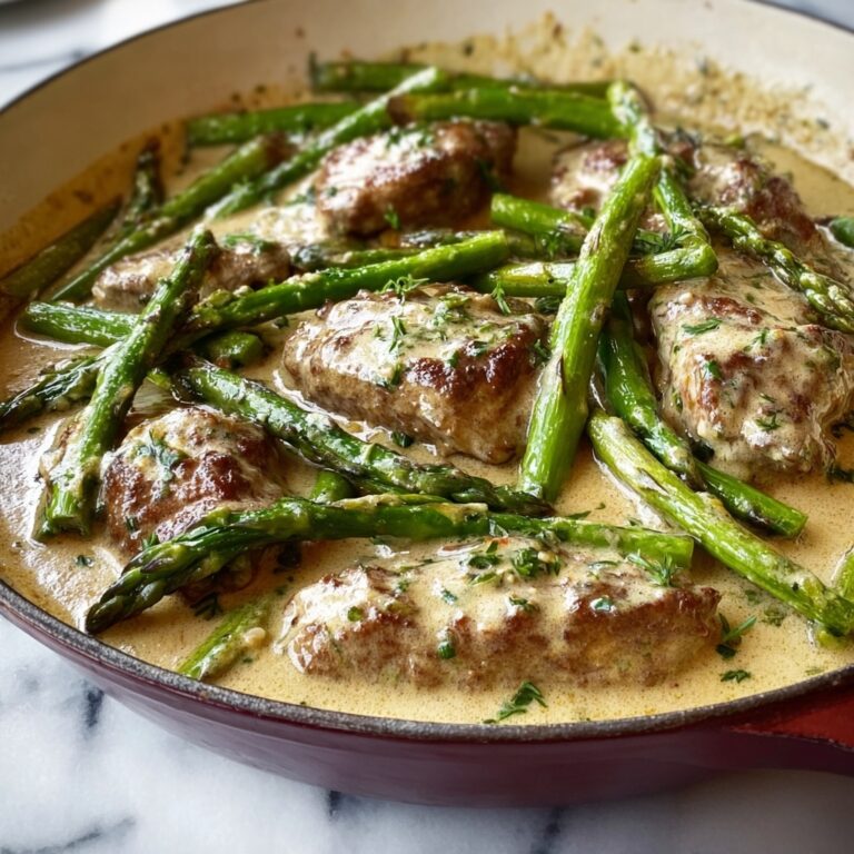 Chicken and Asparagus Creamy Skillet Meal Recipe