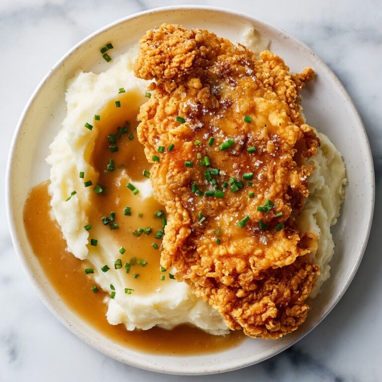 Fried Chicken with Creamy Mashed Potatoes Recipe