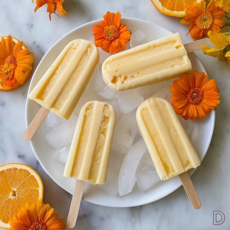 Tangerine Zucchini Popsicles Recipe