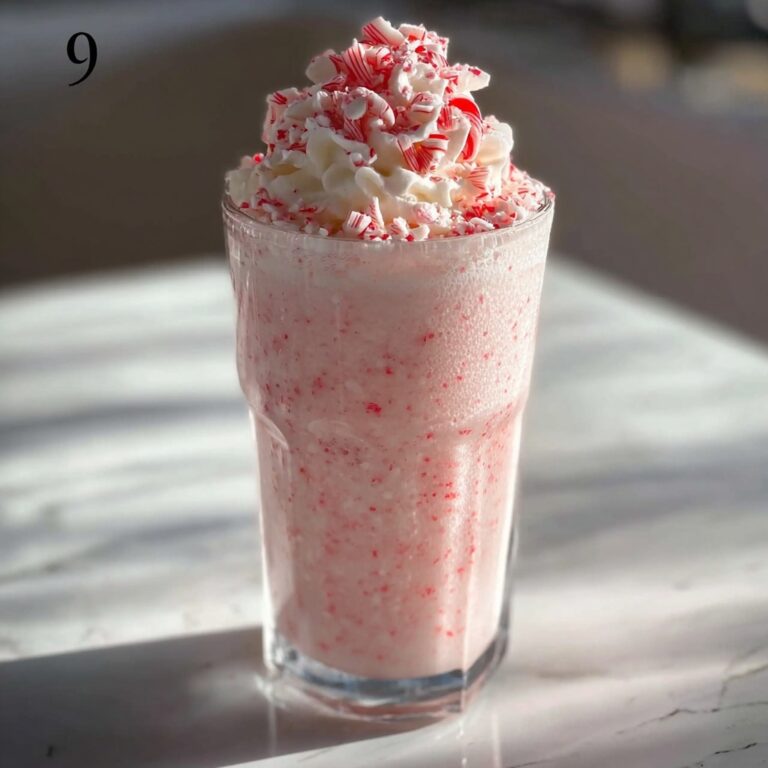 Christmas Peppermint Milkshake Recipe