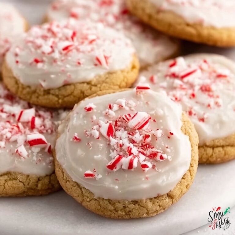 White Chocolate Dipped Peppermint Sugar Cookies Recipe