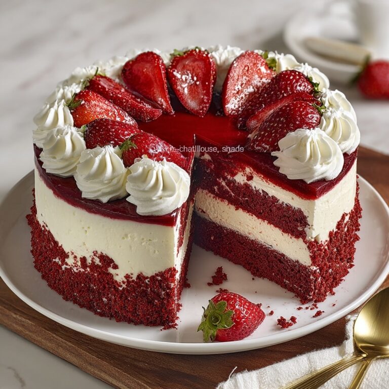 Red Velvet Strawberry Cheesecake Recipe