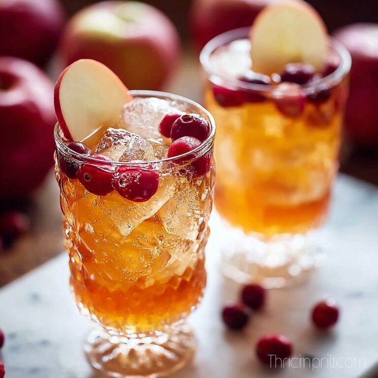 Fall Punch with Apple Cider and Cranberry Juice Recipe