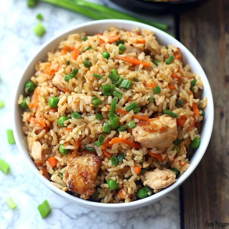High-Protein Crispy Garlic Chicken Fried Rice Recipe