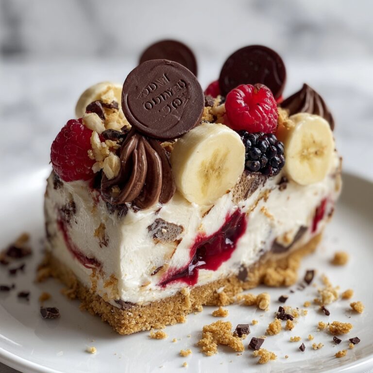 Heavenly No-Bake Banana Split Cheesecake Recipe